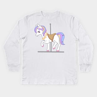 Candy Carousel Kids Long Sleeve T-Shirt